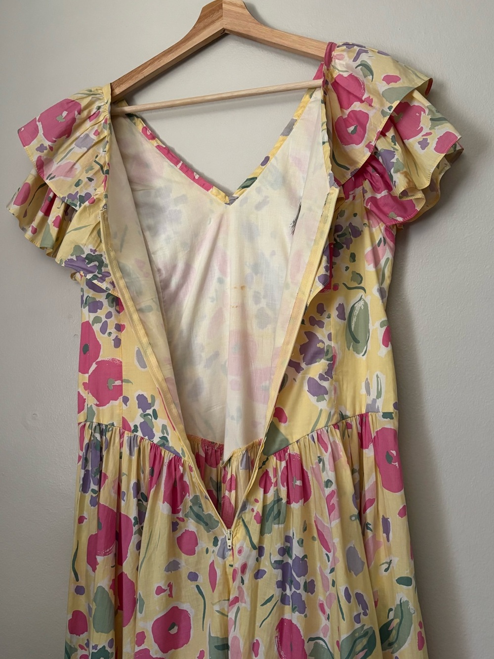 Laura Ashley Vintage Ruffled Midi Summer Dress - Picture 8 of 12